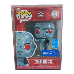 Funko Pop! WWE Art Series Vinyl Figure Of The Rock, Number 44 In The Series NEW